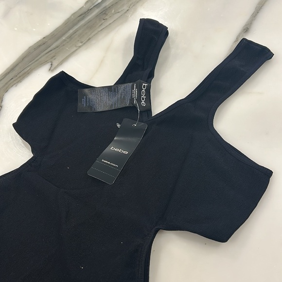 BeBe Black Dress with Waist Cutouts-M/L-NWT - Picture 8 of 8